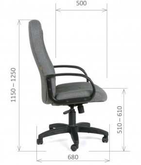 Кресло для руководителя  CHAIRMAN 685 СТ (ткань стандарт 10-356 черная) в Коротчаево - korotchaevo.ok-mebel.com | фото 6