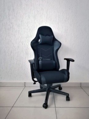 Кресло геймерское Barneo K-50 (черная сетка черные вставки) в Коротчаево - korotchaevo.ok-mebel.com | фото