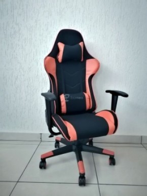 Кресло геймерское Barneo K-50 (черная сетка оранжевые вставки) в Коротчаево - korotchaevo.ok-mebel.com | фото