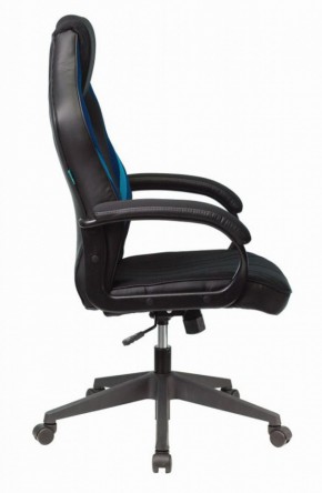 Кресло игровое Бюрократ VIKING 3 AERO BLUE черный/синий в Коротчаево - korotchaevo.ok-mebel.com | фото 3
