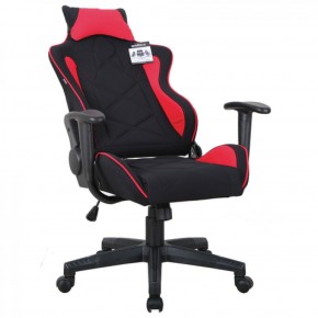 Кресло компьютерное BRABIX GT Racer GM-101 + подушка (ткань) черное/красное (531820) в Коротчаево - korotchaevo.ok-mebel.com | фото 4