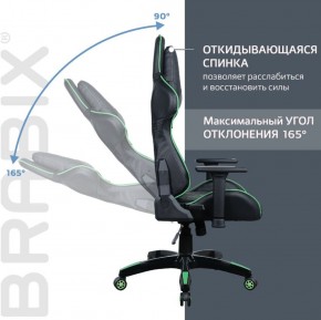 Кресло компьютерное BRABIX "GT Carbon GM-120" (черное/зеленое) 531929 в Коротчаево - korotchaevo.ok-mebel.com | фото 2