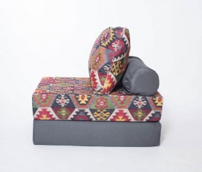 Кресло-кровать-пуф бескаркасное Прайм (мехико серый-графит) в Коротчаево - korotchaevo.ok-mebel.com | фото