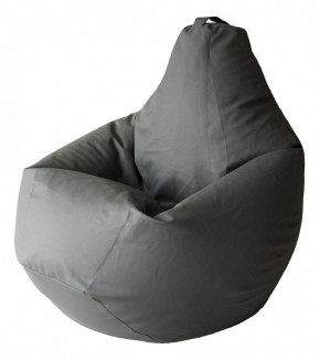Кресло-мешок Серая ЭкоКожа 3XL 150*110 см в Коротчаево - korotchaevo.ok-mebel.com | фото