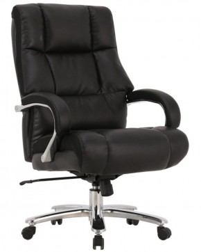 Кресло офисное BRABIX PREMIUM "Bomer HD-007" (рециклированная кожа, хром, черное) 531939 в Коротчаево - korotchaevo.ok-mebel.com | фото