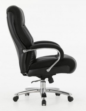 Кресло офисное BRABIX PREMIUM "Bomer HD-007" (рециклированная кожа, хром, черное) 531939 в Коротчаево - korotchaevo.ok-mebel.com | фото 3