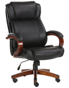 Кресло офисное BRABIX PREMIUM "Magnum EX-701" (дерево, рециклированная кожа, черное) 531827 в Коротчаево - korotchaevo.ok-mebel.com | фото