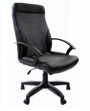 Кресло офисное BRABIX "Trust EX-535" (экокожа/черная/ткань серая) 531383 в Коротчаево - korotchaevo.ok-mebel.com | фото