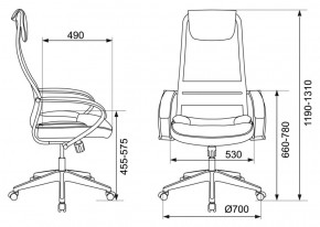 Кресло руководителя Бюрократ CH-608/BLACK в Коротчаево - korotchaevo.ok-mebel.com | фото 4