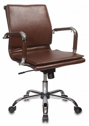 Кресло руководителя Бюрократ CH-993-LOW/BROWN коричневый в Коротчаево - korotchaevo.ok-mebel.com | фото