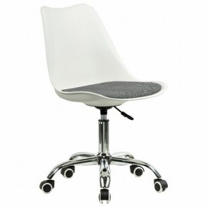 Кресло стул BRABIX "Eames MG-310 CH", хром, пластик белый, ткань серая, 532924 в Коротчаево - korotchaevo.ok-mebel.com | фото 2