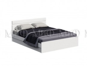 НЭНСИ NEW Кровать 1,4 м (Белый глянец холодный/Белый) в Коротчаево - korotchaevo.ok-mebel.com | фото