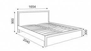 Кровать 1.6 М07 Стандарт с основанием Беатрис (Орех гепланкт) в Коротчаево - korotchaevo.ok-mebel.com | фото