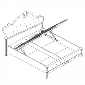 Кровать 1600 Мишель с мягким изголовьем в Коротчаево - korotchaevo.ok-mebel.com | фото 2