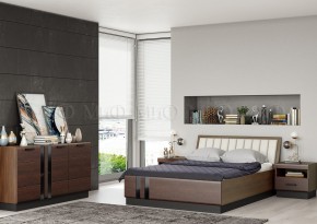 МАГНОЛИЯ Кровать 1600 с ортопедом (Дерево/орех) в Коротчаево - korotchaevo.ok-mebel.com | фото 2