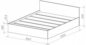 НИЦЦА-14 Кровать 1600 с настилом ЛДСП (НЦ.14) в Коротчаево - korotchaevo.ok-mebel.com | фото 3