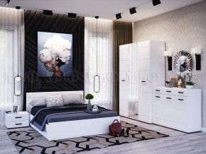 НЭНСИ NEW Кровать 1,6 м (Белый глянец холодный/Белый) в Коротчаево - korotchaevo.ok-mebel.com | фото 2