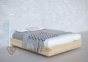 Кровать 1400 двойная №1 изголовье Ромб в Коротчаево - korotchaevo.ok-mebel.com | фото 6