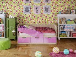 Кровать Бабочки (Сиреневый металлик) 1600 в Коротчаево - korotchaevo.ok-mebel.com | фото