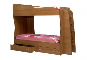 Кровать детская 2-х ярусная Юниор-1 (800*2000) ЛДСП в Коротчаево - korotchaevo.ok-mebel.com | фото 1