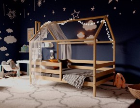 Кровать-домик 80*190 без покраски (без ящиков) в Коротчаево - korotchaevo.ok-mebel.com | фото
