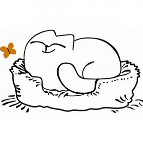Кровать двухуровневая Кот № 900.1 ЛЕВАЯ (туя светлая/белый) в Коротчаево - korotchaevo.ok-mebel.com | фото 2