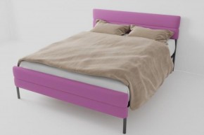 Кровать Горизонт Мини с ортопедическим основанием 800 (велюр розовый) в Коротчаево - korotchaevo.ok-mebel.com | фото