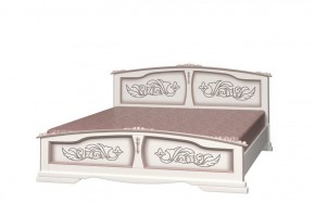 ЕЛЕНА Кровать из массива 1400 (Дуб Молочный) в Коротчаево - korotchaevo.ok-mebel.com | фото