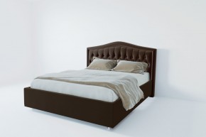 Кровать Калининград с ПМ 1400 (экокожа коричневая) в Коротчаево - korotchaevo.ok-mebel.com | фото 2