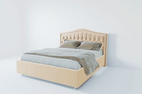 Кровать Калининград с ПМ 1600 (экокожа бежевая) в Коротчаево - korotchaevo.ok-mebel.com | фото 2