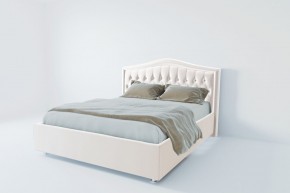 Кровать Калининград с ПМ 800 (экокожа белая) в Коротчаево - korotchaevo.ok-mebel.com | фото 2