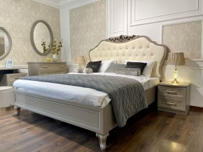 Кровать Мокко 1800 с мягким изголовьем + основание (серый камень) в Коротчаево - korotchaevo.ok-mebel.com | фото