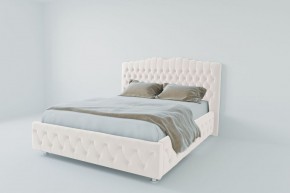Кровать Нягань с ПМ 2000 (экокожа белая) в Коротчаево - korotchaevo.ok-mebel.com | фото 2
