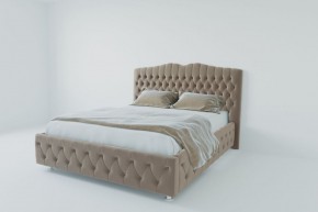 Кровать Нягань с ПМ 2000 (велюр серый) в Коротчаево - korotchaevo.ok-mebel.com | фото 2