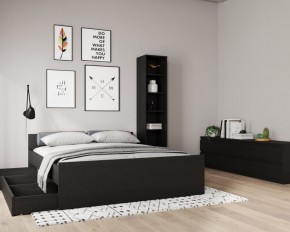 Кровать ОРИОН двухспальная с ортопедическим основанием 180х200, цвет Дуб Венге в Коротчаево - korotchaevo.ok-mebel.com | фото 3