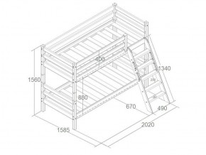 Кровать Сонечка 2-х ярусная (модульная) в Коротчаево - korotchaevo.ok-mebel.com | фото 6