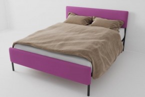 Кровать Стандарт Мини с ортопедическим основанием 800 (велюр розовый) в Коротчаево - korotchaevo.ok-mebel.com | фото