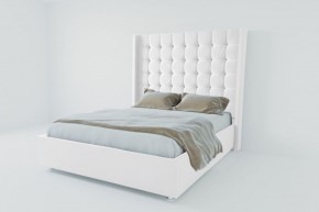 Кровать Венеция ЛЮКС с ПМ 1200 (экокожа белая) в Коротчаево - korotchaevo.ok-mebel.com | фото 2