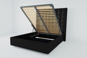 Кровать Венеция ЛЮКС с ПМ 1800 (экокожа кольт ч) в Коротчаево - korotchaevo.ok-mebel.com | фото 2