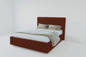 Кровать Версаль 1400 без основания (велюр бордо) в Коротчаево - korotchaevo.ok-mebel.com | фото