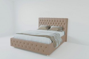 Кровать Версаль 1400 без основания (велюр серый) в Коротчаево - korotchaevo.ok-mebel.com | фото