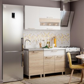 Кухня Айсбери 1.2 м (Белый/Дуб Сонома) в Коротчаево - korotchaevo.ok-mebel.com | фото