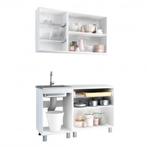 Кухня Айсбери 1.2 м (Белый/Дуб Сонома) в Коротчаево - korotchaevo.ok-mebel.com | фото 2