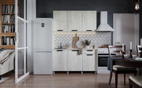Кухня ДИОР 1500 (Белый/Дуб Крафт белый) в Коротчаево - korotchaevo.ok-mebel.com | фото
