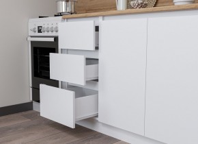 Кухня МОРИ 2.0 м (белый/дуб вотан) в Коротчаево - korotchaevo.ok-mebel.com | фото 3
