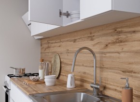 Кухня МОРИ 2.0 м (белый/дуб вотан) в Коротчаево - korotchaevo.ok-mebel.com | фото 5