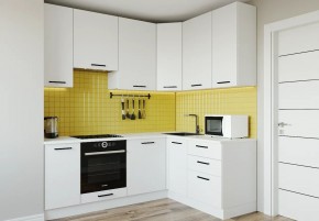 Кухонный гарнитур Белый Глянец 2200*1600 h950 (Стол. 38мм) в Коротчаево - korotchaevo.ok-mebel.com | фото