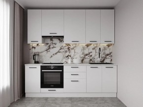 Кухонный гарнитур Белый Глянец 2400 h950 (Стол. 38мм) в Коротчаево - korotchaevo.ok-mebel.com | фото