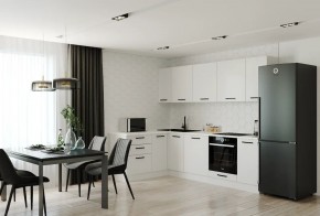 Кухонный гарнитур Белый Глянец 2600*1600 (Стол. 26мм) в Коротчаево - korotchaevo.ok-mebel.com | фото