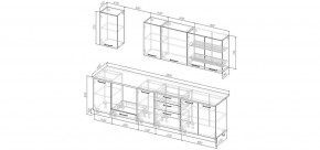 Кухонный гарнитур Белый Глянец 2800 (Стол. 38мм) в Коротчаево - korotchaevo.ok-mebel.com | фото 2